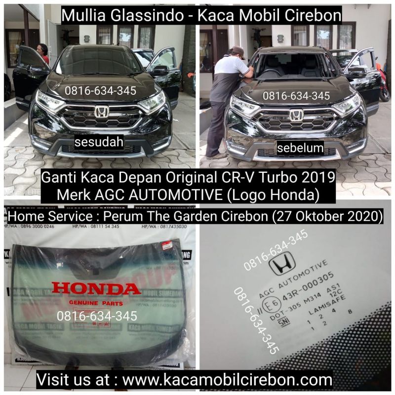 Pemasangan Kaca Mobil Original Honda CRV di Cirebon Rapih dan Bergaransi