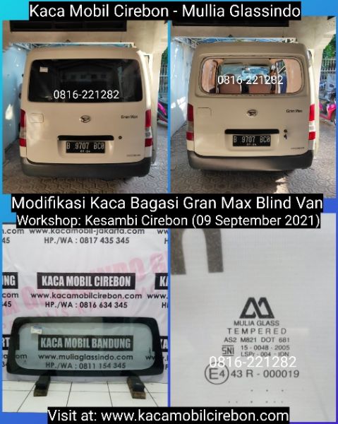 Ganti Kaca Belakang Mobil Gran Max di Cirebon Indramayu Majalengka Kuningan