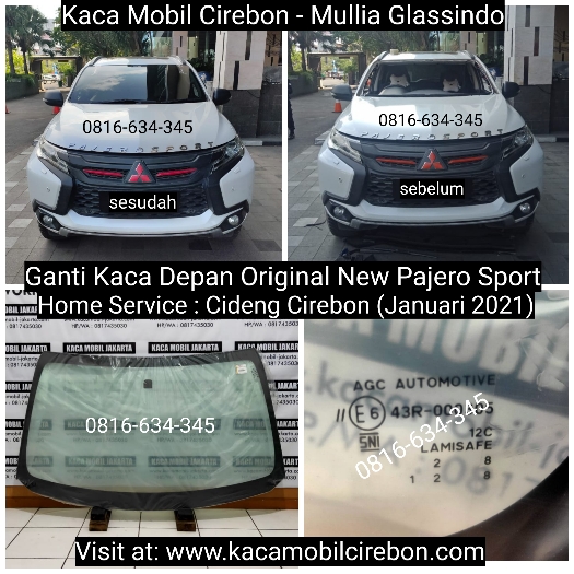 Ganti Kaca Mobil Depan Original Pajero di Cirebon Indramayu Majalengka Kuningan Brebes