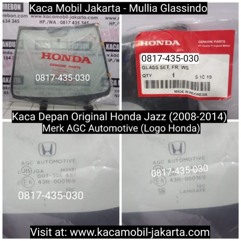 Jual Kaca Mobil Depan Original Honda Jazz di Cirebon Indramayu Majalengka Kuningan Brebes